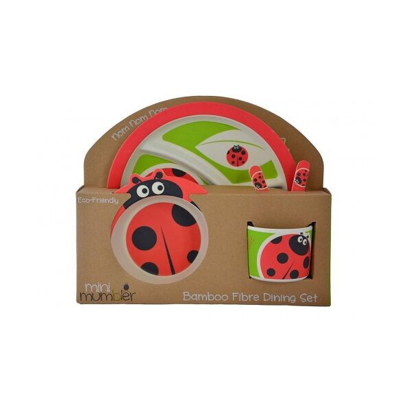 

Набор детской бамбуковой посуды Eco Bamboo 5 предметов MH-2771 красный, божья коровка