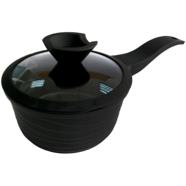 

Ковш алюминиевый 1,3 л Black Pro New с антипригарным покрытием d-16 см Lessner 55872-16 LS