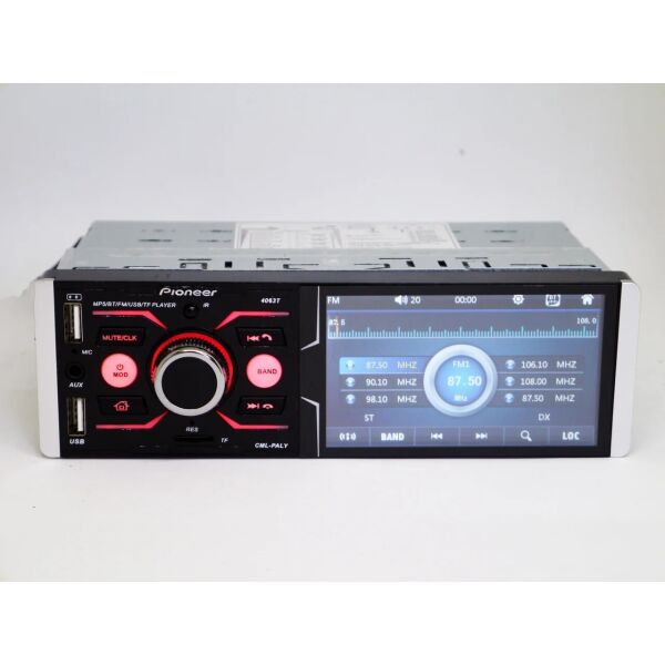 

Автомагнитола Pioneer 4063T ISO - Сенсорный экран 4,1 '' + RGB подсветка + DIVX, MP3 + USB + Bluetooth + AV-in
