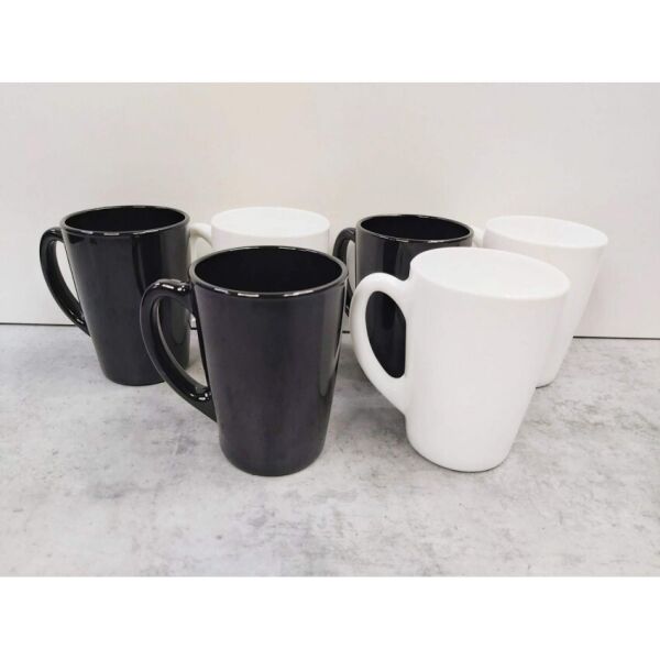

Набор кружек 320 мл New morning Black White 6 шт Luminarc P8858/Q0156
