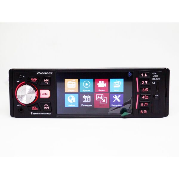 

Автомагнитола Pioneer 4226 ISO - экран 4,1 '' + DIVX, MP3 + USB + SD + Bluetooth