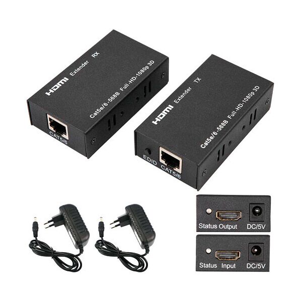 

HDMI удлинитель по RJ45 витой паре, активный до 60м