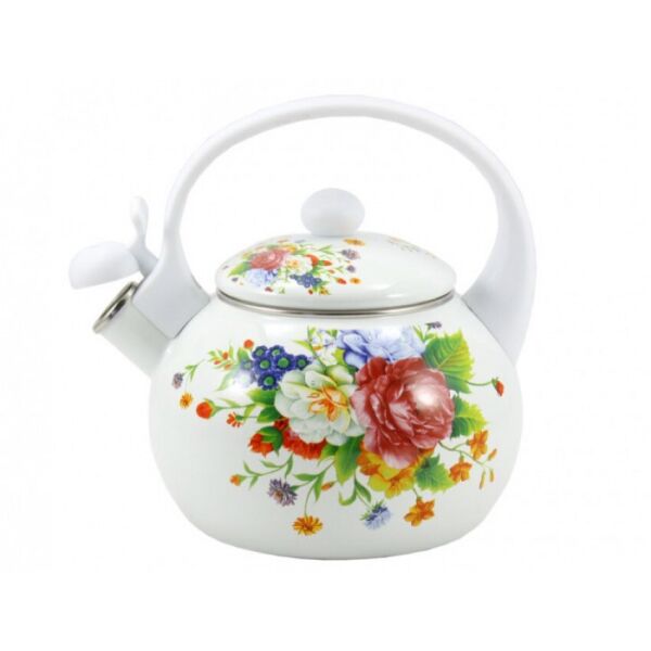 

Чайник эмалированный со свистком 2,2 л WHITE HANDLE Zauberg 12025 (8/L)