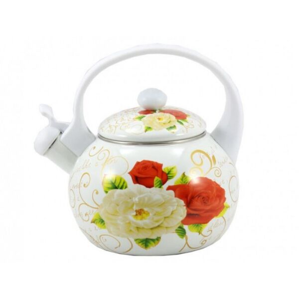 

Чайник эмалированный со свистком 2,2 л White Handle Zauberg 40816 (14L)