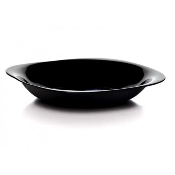 

Тарелка Luminarc Carine Black Черная глубокая квадратная d-21 см 9818 LUM