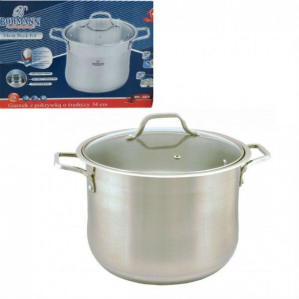 

Кастрюля Bohmann 24 л d-34 см из нержавеющей стали 3425-BH