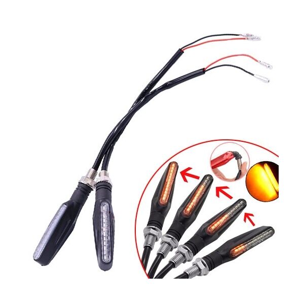 

LED указатели поворота, поворотники для мотоцикла, Динамические, пара