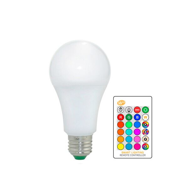 

Светодиодная E27 LED RGB 3Вт лампа, 16 цветов с пультом ДУ