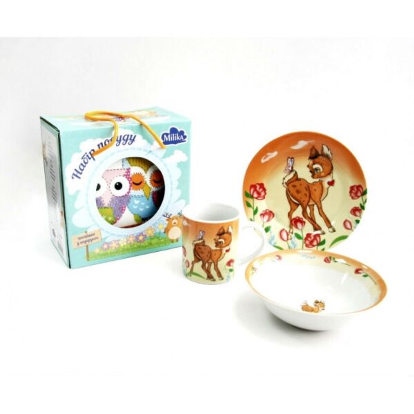 

Детский набор столовой посуды Milika Bembi 3 предмета M0690-TH5796