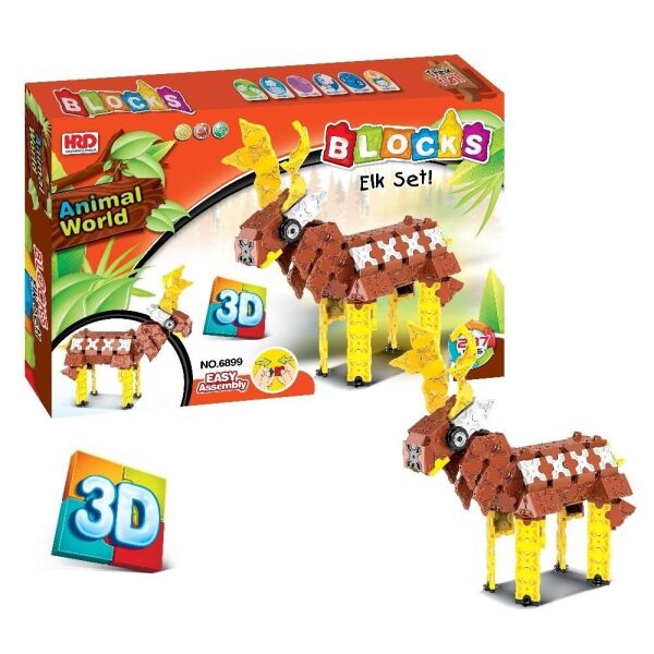 

3D-конструктор Animal World - Олень , 287 деталей