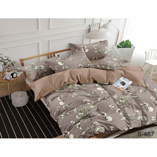 

Комплект постельного белья ТМ TAG с компаньоном сатин 100% хлопок King Size S467