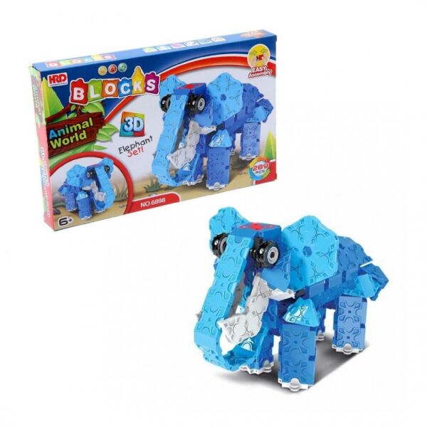 

3D-конструктор Animal World - Слон, 289 деталей