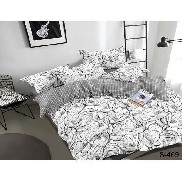 

Комплект постельного белья ТМ TAG с компаньоном сатин 100% хлопок King Size S469