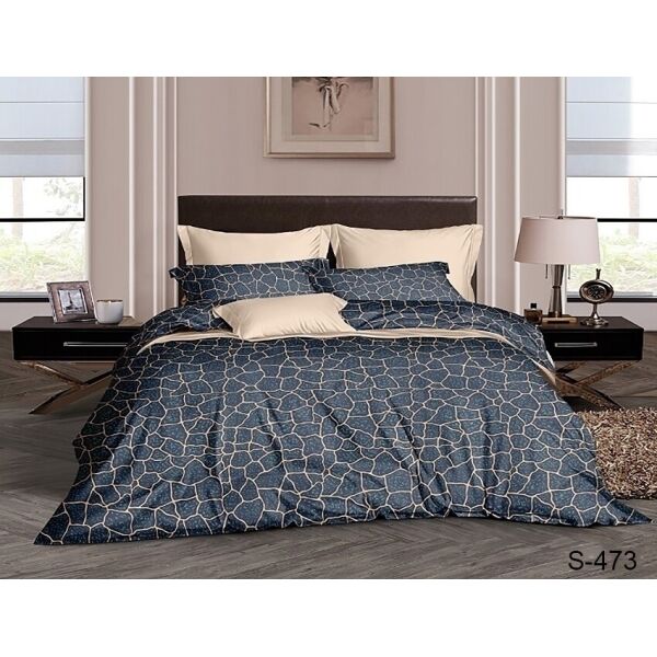 

Комплект постельного белья ТМ TAG с компаньоном сатин 100% хлопок King Size S473