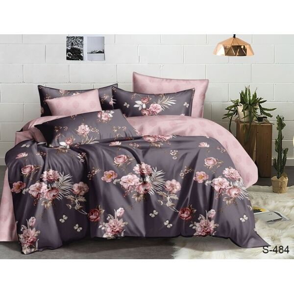 

Комплект постельного белья ТМ TAG с компаньоном сатин 100% хлопок King Size S484