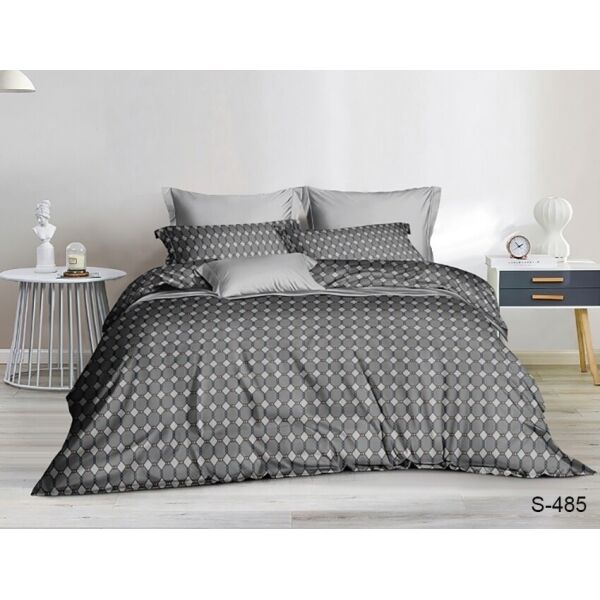

Комплект постельного белья ТМ TAG с компаньоном сатин 100% хлопок King Size S485