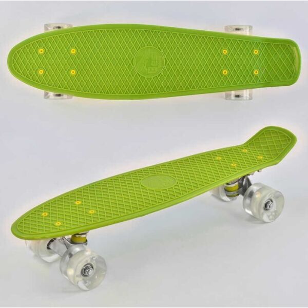 

Скейт Penny board Best Board со световыми эффектами. САЛАТОВЫЙ