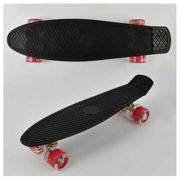 

Скейт Penny board Best Board со световыми эффектами. Черный