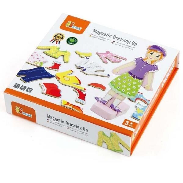 

Набор магнитов Viga Toys ""Гардероб девочки"" (59652)