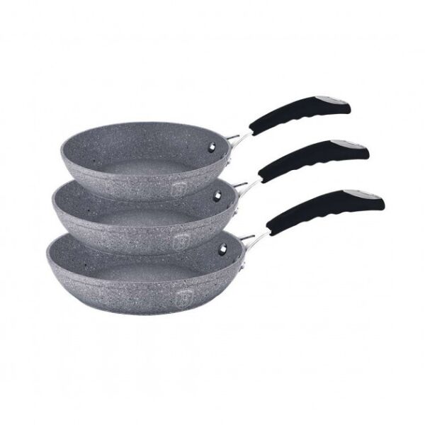 

Набор сковородок Berlinger Haus Gray Stone Touch Line 3 предмета 20/24/28 см (BH-1180N)