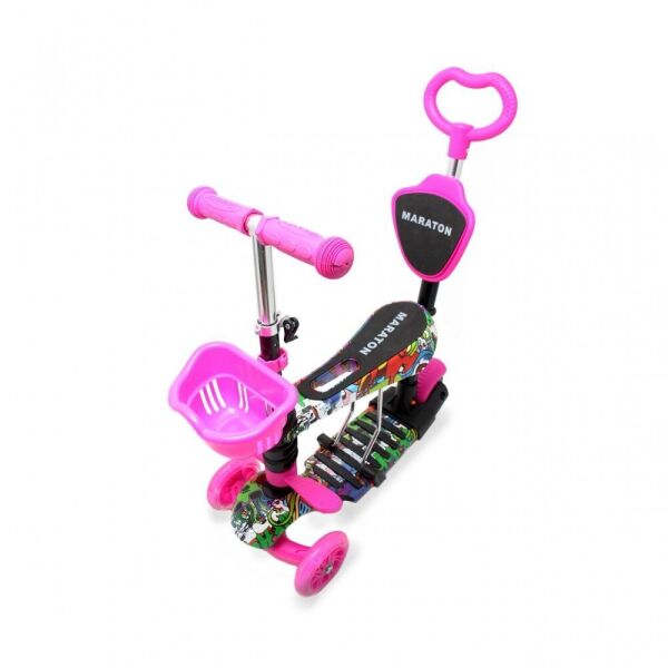 

Самокат деткаий Scooter ''Букашка'' 5 in 1 родительская ручка Green Draft (2T1005)