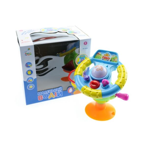 

Детский музыкальный руль Маленький водитель Країна Іграшок KI-7036 в коробке 23 * 17 * 22 см