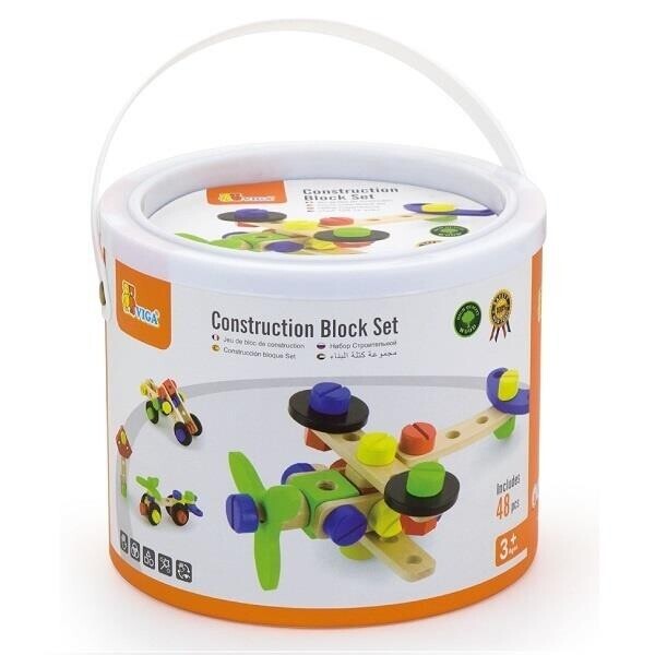 

Набор строительных блоков Viga Toys 48 деталей (50383)