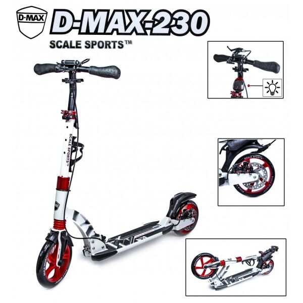 

Двухколесный самокат Scale Sports. D-Max -230. White. Дисковый тормоз!