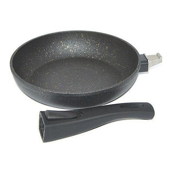 

Сковорода Fissman Cosmic Black со съемной ручкой 26 см (4368)