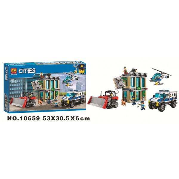 

Конструктор Toys 10659 "Ограбление на бульдозере", 591 деталей