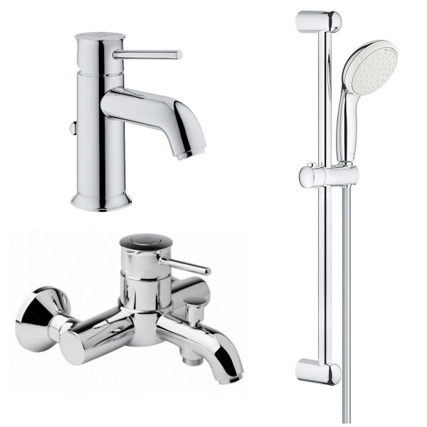 

Набор смесителей 3 в1 для ванны GROHE BAU CLASSIC 123868S хром (77517)
