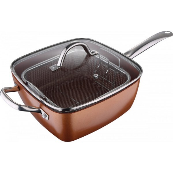 

Сковорода San Ignacio Optimum Copper с крышкой 24 см (SG-6920)