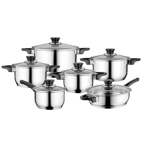 

Набор посуды BergHOFF Gourmet из нержавеющей стали 12 предметов (1100244) (NP)
