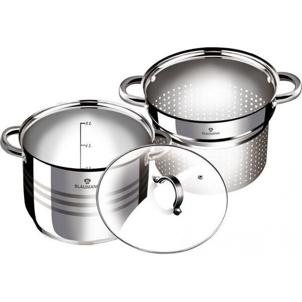 

Набор посуды Blaumann Gourmet Line из нержавеющей стали 3 предмета (BL-3132) (NP)