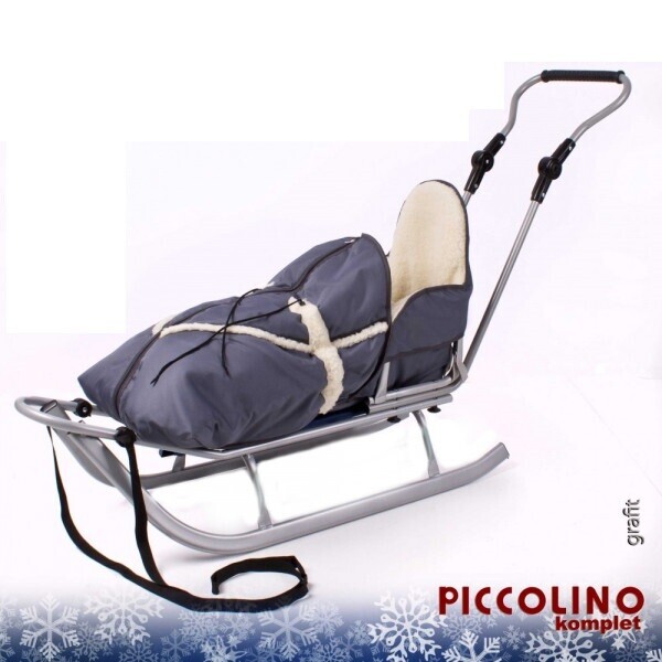 

128 Санки+Ручка+Конверт PICCOLINO (Серый)