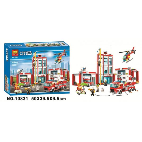 

Конструктор Toys 10831 "Пожарная часть", 958 деталей