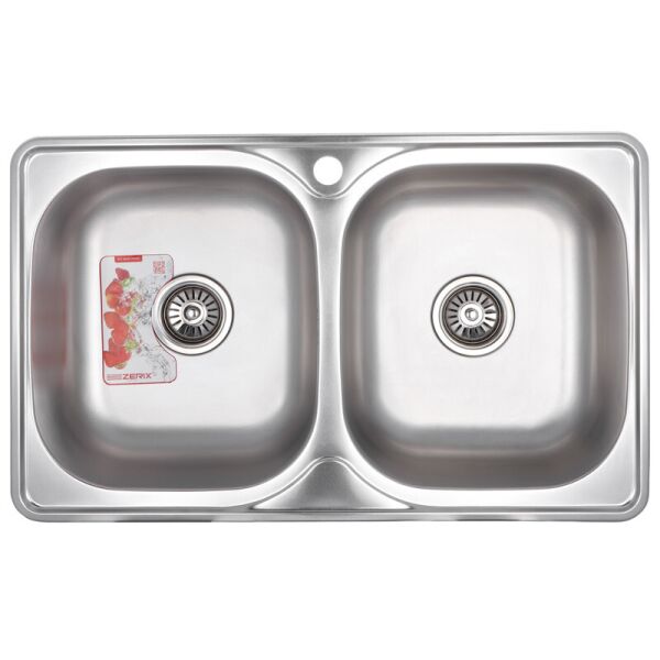 

Мойка кухонная Z7848D-08-180MD DOUBLE ZS0579 Zerix (ZS0579)