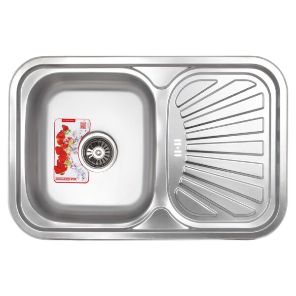 

Мойка кухонная Z7549-08-180E ZX1606 Zerix Стальной (ZX1606)