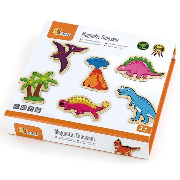 

Набор магнитных фигурок Viga Toys ""Динозавры"", 20 шт. (50289)