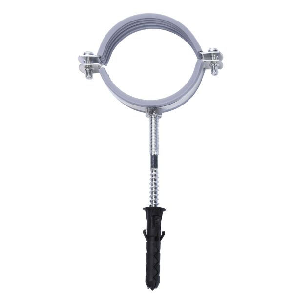 

Хомут в сборе CR 2 1/2" 70-80мм с винтом-шурупом 8*100 и дюбелем в уп., серый Cristal (000006307)