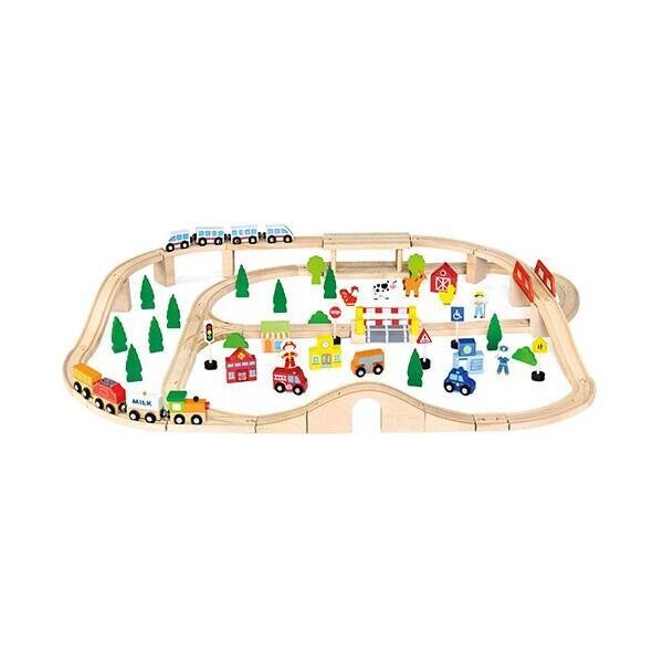 

Игрушка Viga Toys ""Железная дорога"", 90 деталей (50998)