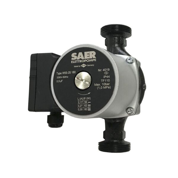 

Насос циркуляционный W55-25 180мм + гайки Saer (000019357)