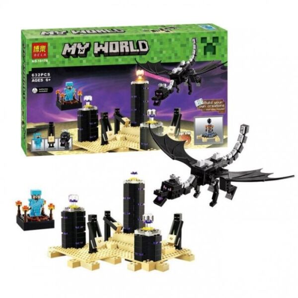 

Конструктор Toys Minecraft "Дракон Эндера/Края", 632 детали