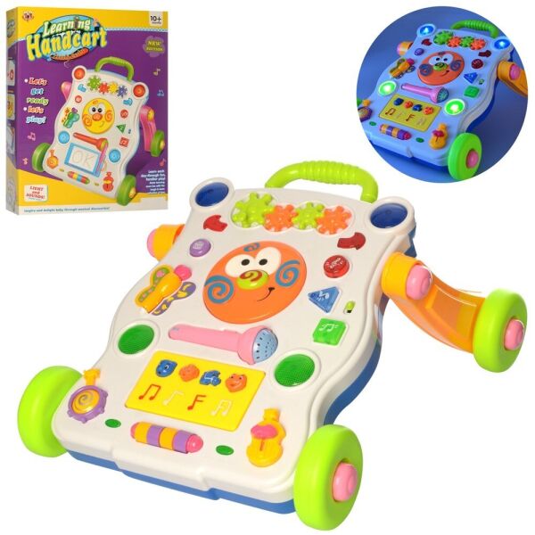 

Каталка-Ходунки Fivestar Toys 668-37, Музыка, Звук, Свет, Трещотка, Микрофон, 39-50-9 см