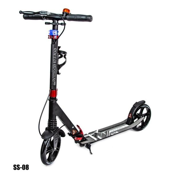 

Самокат двухколесный Scale Sports SS-08. Black. Ручной тормоз! Led-фонарик!