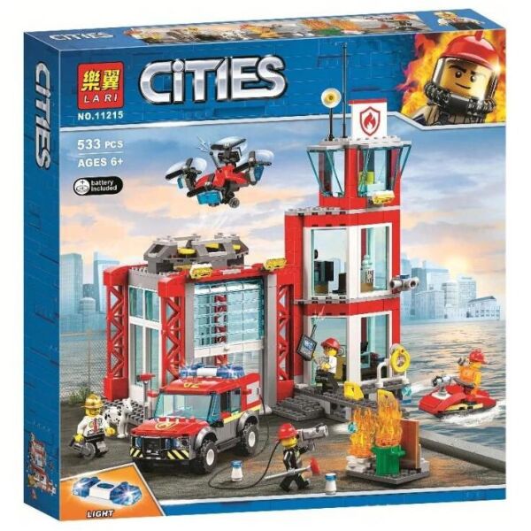 

Конструктор Toys (Lari) «City» (11215) Пожарное депо, 533 детали