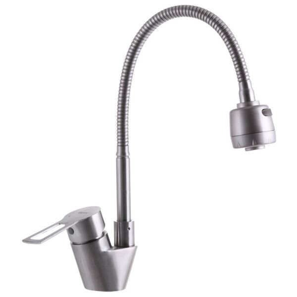 

Смеситель на кухню HSB-011 с рефл. изливом ZX3138 Zerix Стальной (ZX3138)