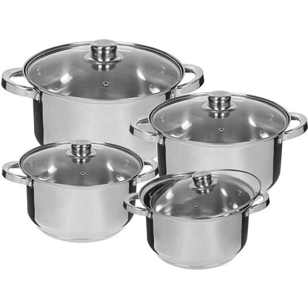 

Набор кастрюль Edenberg из нержавеющей стали 8 предметов (EB-3734) (NP)