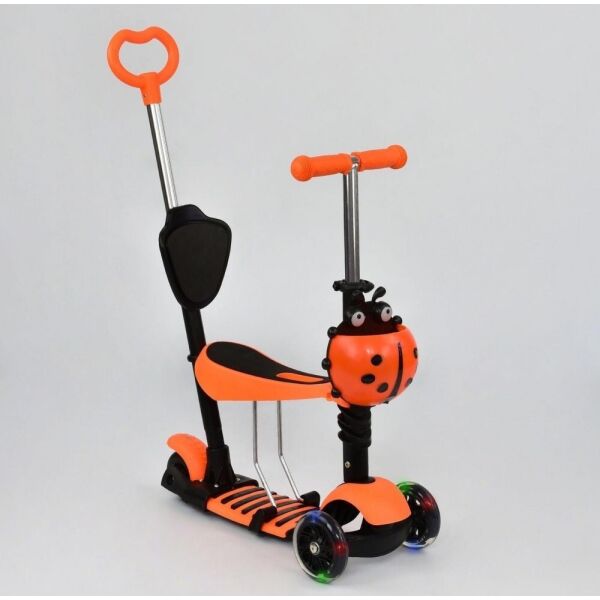 

Самокат деткаий Scooter Божья коровка 5 in 1 родительская ручка Оранжевый (2T1075)