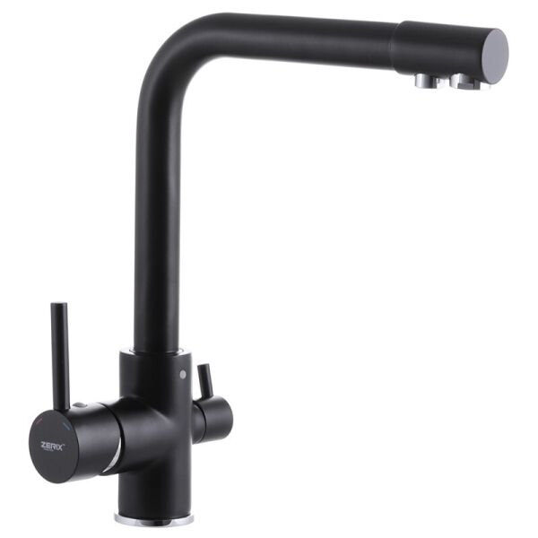 

Смеситель для кухни LR4055B-3 с выходом для питьевой воды ZX2645 Zerix Черный (ZX2645)